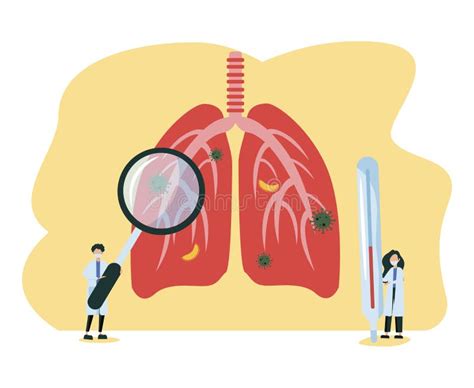 Ilustraci N Del Vector Pulmonar Concepto De Personas Sanitarias De