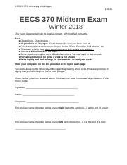 Understanding Eecs Midterm Exam Winter Course Hero