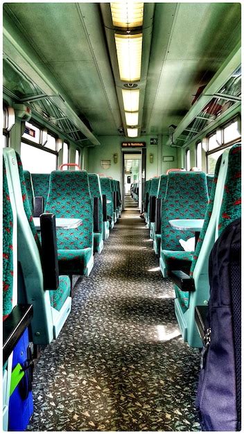 Premium Photo | Interior of passenger train