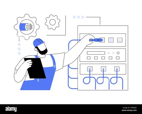 Fibre Optic Communication Systems Abstract Concept Vector Illustration