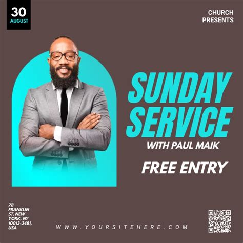 Sunday Service Template Postermywall