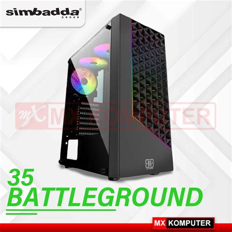 Jual Casing Simbadda Battleground Bg Rgb Case Gaming Sim Bg