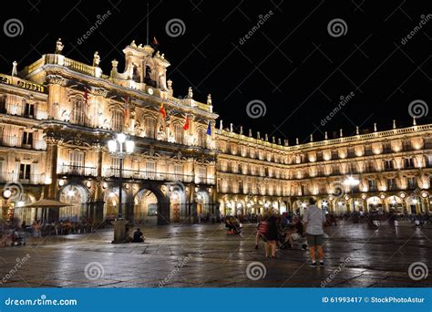 Plaza Mayor of Salamanca in Spain. Stock Image - Image of europe ...