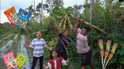 BERBURU PERMEN SATE YUPI WARNA WARNI DI HUTAN BESAR DAN PANJANG