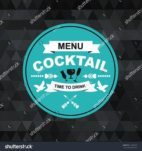 Cocktail Bar Menu Template Designvector Illustration Stock Vector Royalty Free 172328573