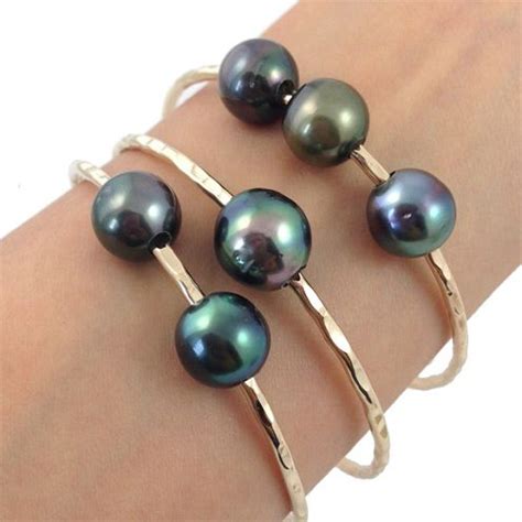 Stunning Tahitian Pearls Black Pearl Jewelry For Women Black