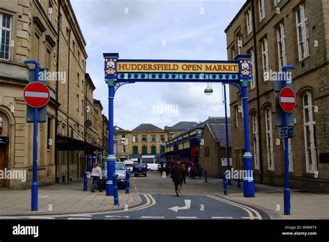 Huddersfield Market Yorkshire England Stock Photo Alamy