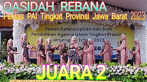 Juara Pentas Pai Qasidah Rebana Tingkat Provinsi Jawa Barat