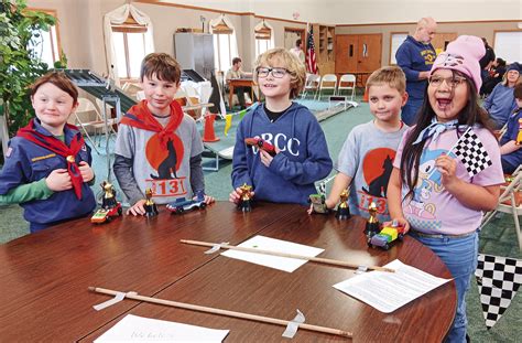 Cub Scouts Race In Pinewood Derby Leelanau Enterprise