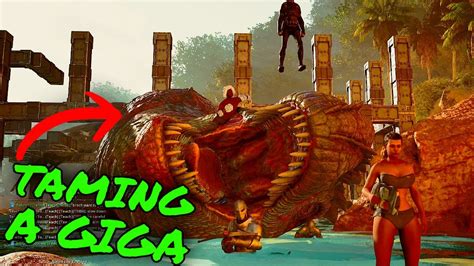 WE TAMED A PERFECT LEVEL GIGANOTOSAURUS In Ark Survival Ascended