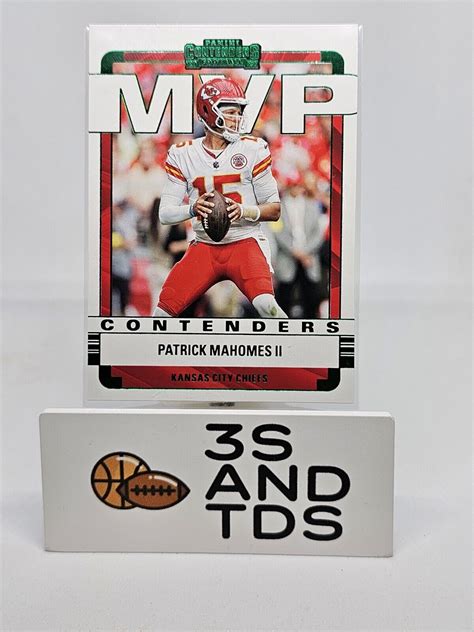 2022 Panini Contenders Patrick Mahomes MVP Green Foil MVP PMA Chiefs