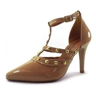 Scarpin Zhaceci Salto Alto Spike Nude Shopee Brasil