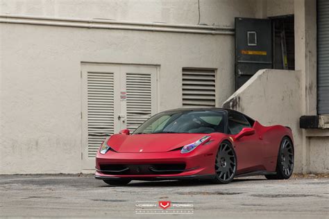 Ferrari 458 Italia Rosso Fuoco Opaco Vossen Forged Pre Flickr