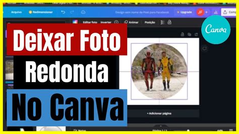 Como Deixar Uma Foto Redonda No Canva YouTube