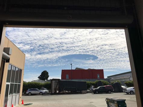 Amazing Hole Punch Phenomenon Spotted In Clouds Over Bay Area