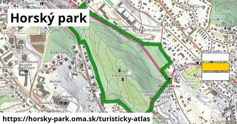 Turistická mapa Horský park oma sk