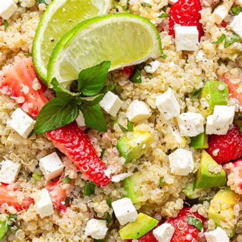 Strawberry Quinoa Salad With Feta Gluten Free Simply Quinoa