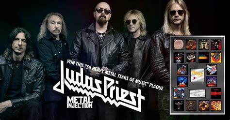 Enter To Win A Judas Priest’s 50 Heavy Metal Years Of Music Plaque