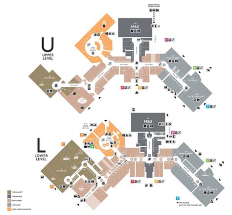 Meadowhall Layout Map