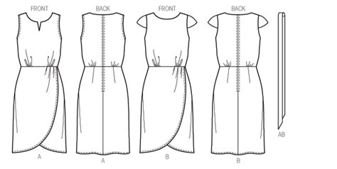 Kwik Sew 4111 Misses Dresses And Belt