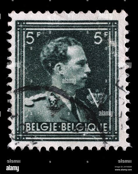 Stamp Printed In Belgium Shows Portrait King Leopold Iii