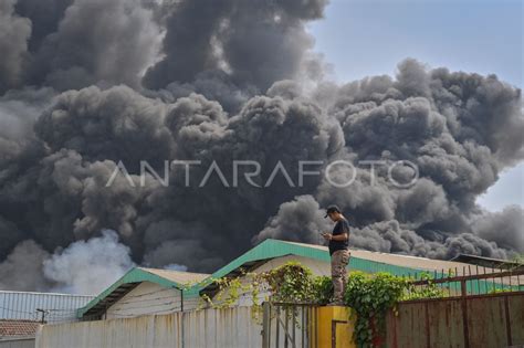 Kebakaran Di Kapuk Muara Jakarta ANTARA Foto