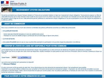 Recensement Citoyen Obligatoire Vos D Marches Administratives Vie