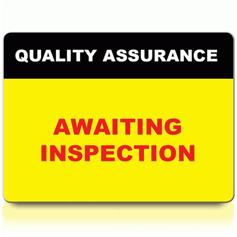 Buy Awaiting Inspection Labels Quality Assurance Labels