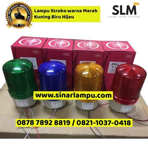 Lampu Strobo Warna Merah Kuning Biru Hijau Sinar Lampu Mentari