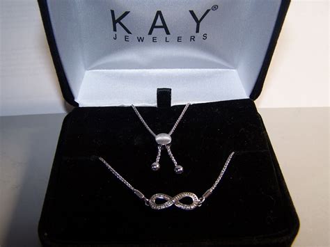 KAY JEWELERS 28 DIAMOND INFINITY BOLO STYLE STERLING SILVER BRACELET EBay