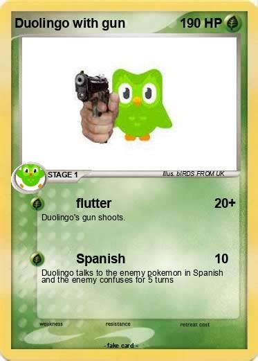 Pokémon Duolingo With Gun Flutter My Pokemon Card