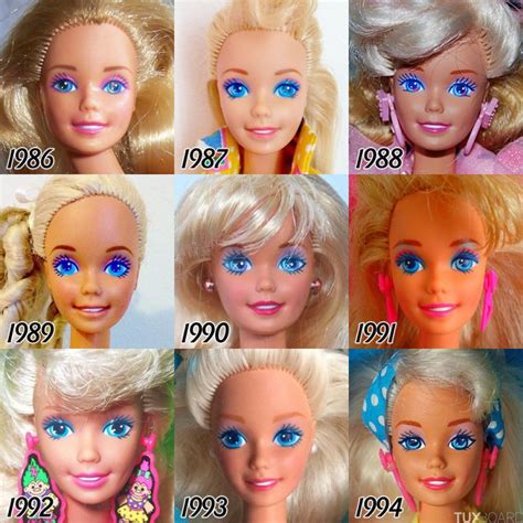 L évolution du visage de Barbie de 1959 à aujourd hui