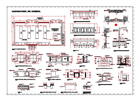 Chemical Laboratory Dwg Detail For Autocad • Designs Cad