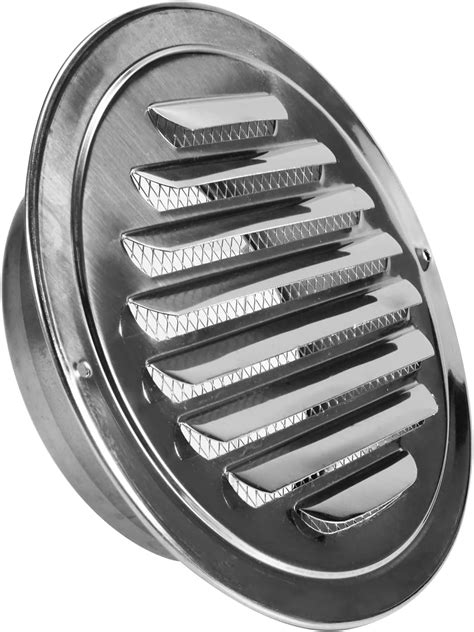 Buy 6 Inch Round Air Vent HG POWER Stainless Steel Louver Grille Cover