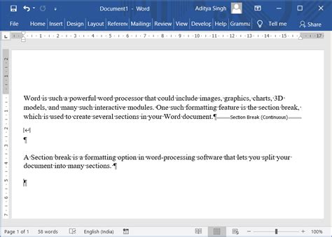 Comment Supprimer Un Saut De Section Dans Microsoft Word