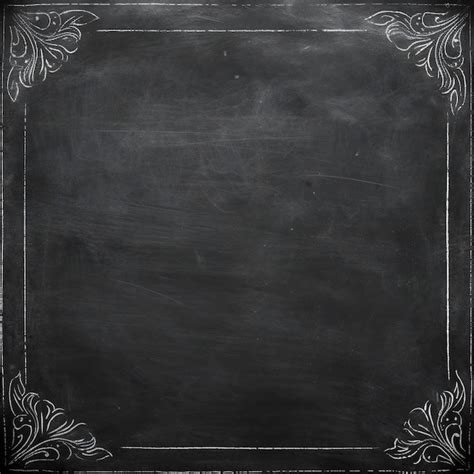 Premium Ai Image Chalkboard Background With Vintage Frame Chalkboard Texture