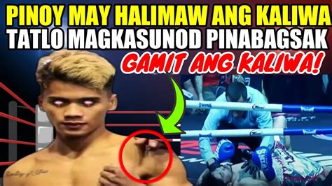 Pinoy May Halimaw Ang Kaliwang Kamay Tatlo Pinabagsak Left Hook