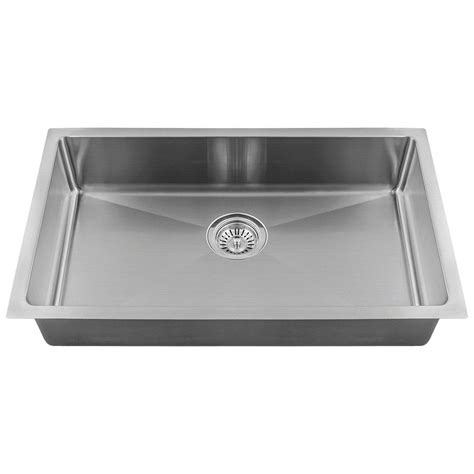 Single Bowl 3/4″ Radius Stainless Steel Sink – GGMyHome