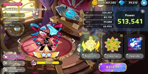 Cookie Run Kingdom Twizzly Gummy Cookie Toppings And Beascuits Guide