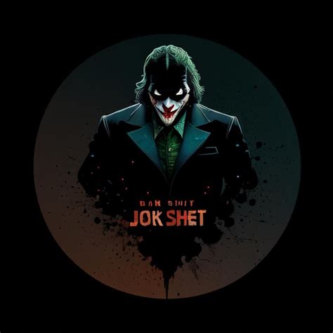 premium ai image  poster   joker   word jot