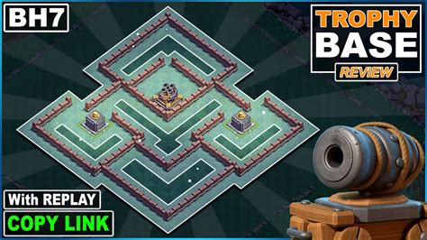 New Best Builder Hall Base With Replay Bh Trophy Base Copy