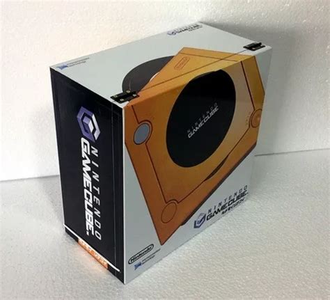 Caixa Vazia Nintendo Game Cube Laranja De Madeira Mdf