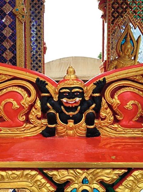 Tradition And Creativity Of The Rahu Symbol In Buddhist Temples Case