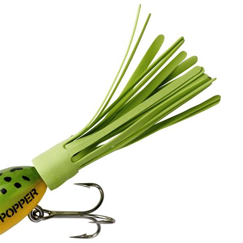 Arbogast Hula Popper Topwater Baits 1 14 Frog Yellow Belly 316 Oz