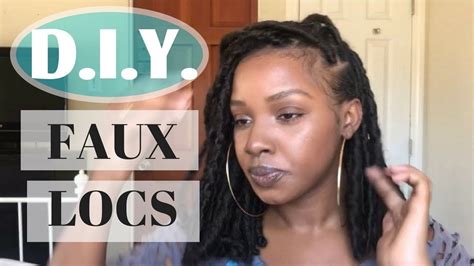 Diy Easy Short Faux Locs Tutorial Youtube Faux Locs Faux Locs Styles Locs