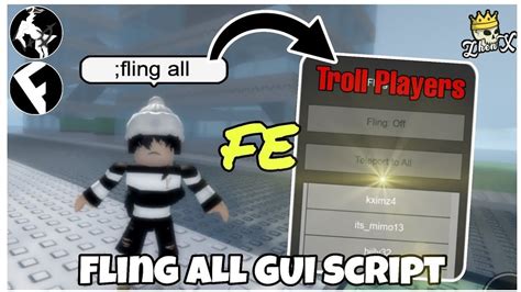 Op Fe Fling All Gui Roblox Scripts Fluxus Arceus X Youtube