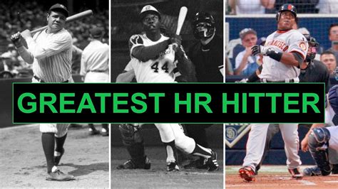 5 Greatest Mlb Home Run Hitters Ever The Countdown Youtube