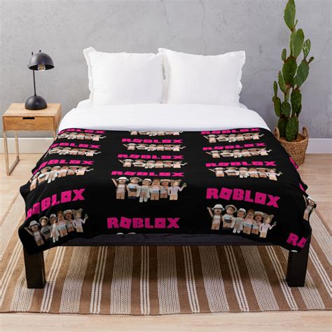 Roblox Girls Roblox Meganplays Aesthetic Roblox Girl Throw Blanket By Pixdesign Redbubble