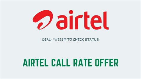 Airtel Call Rate Offer In