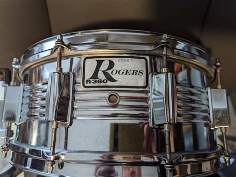 Rogers R360 Cos 10 Lug 55x14 Snare Drum 1983 Reverb